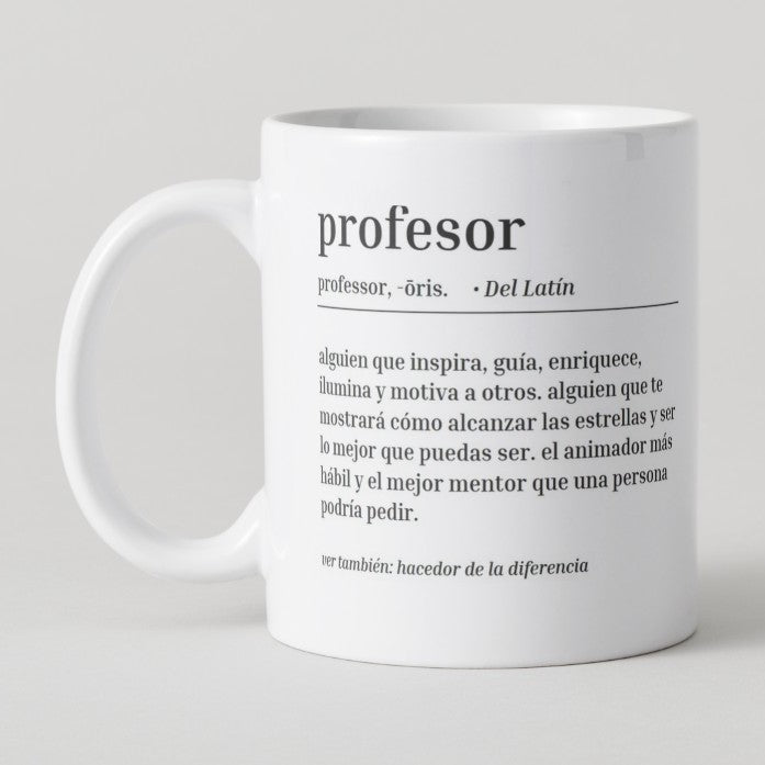☕ Taza Personalizada Doble Cara para Profesores/as ✨