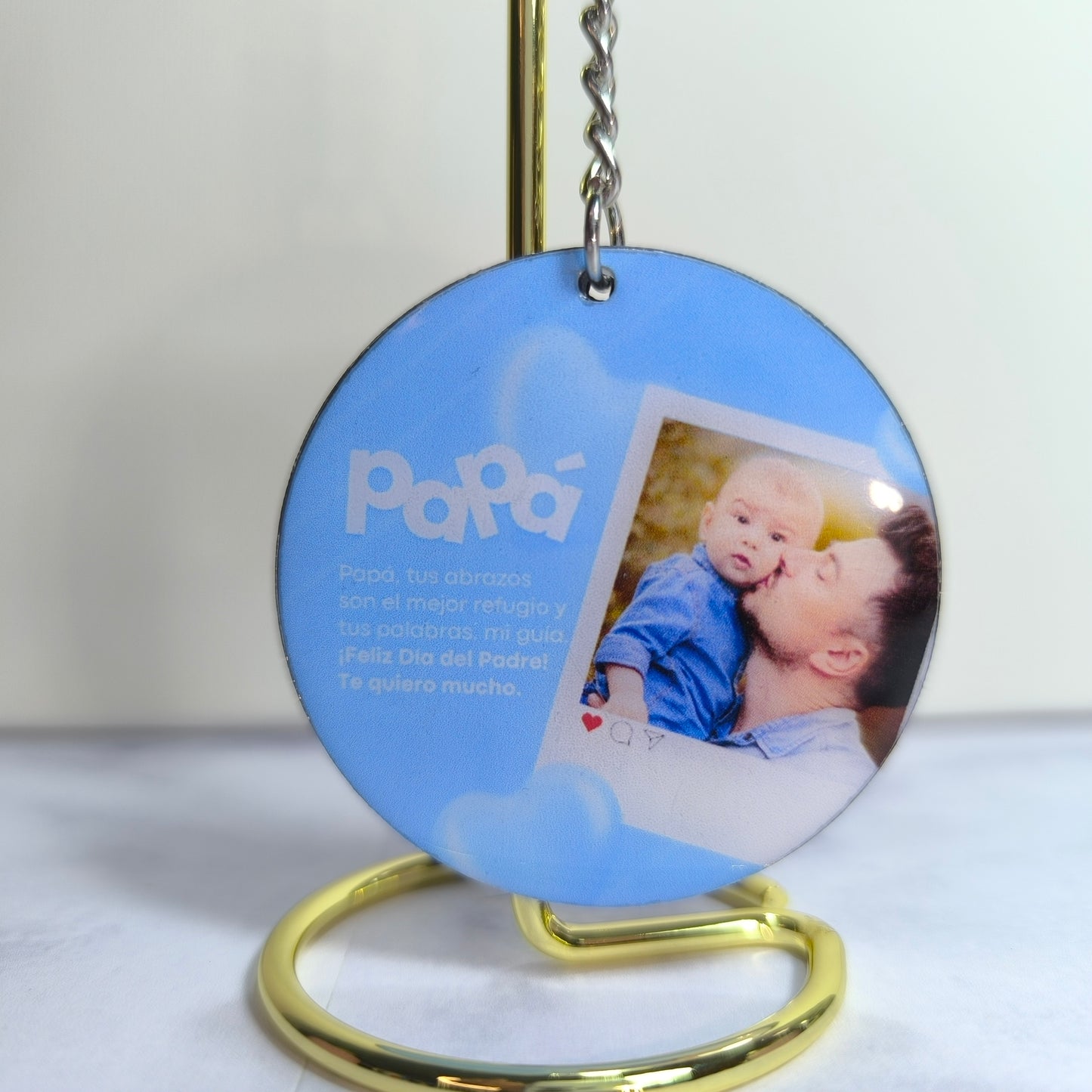 Llavero personalizado estilo Instagram con foto – Regalo especial para papá