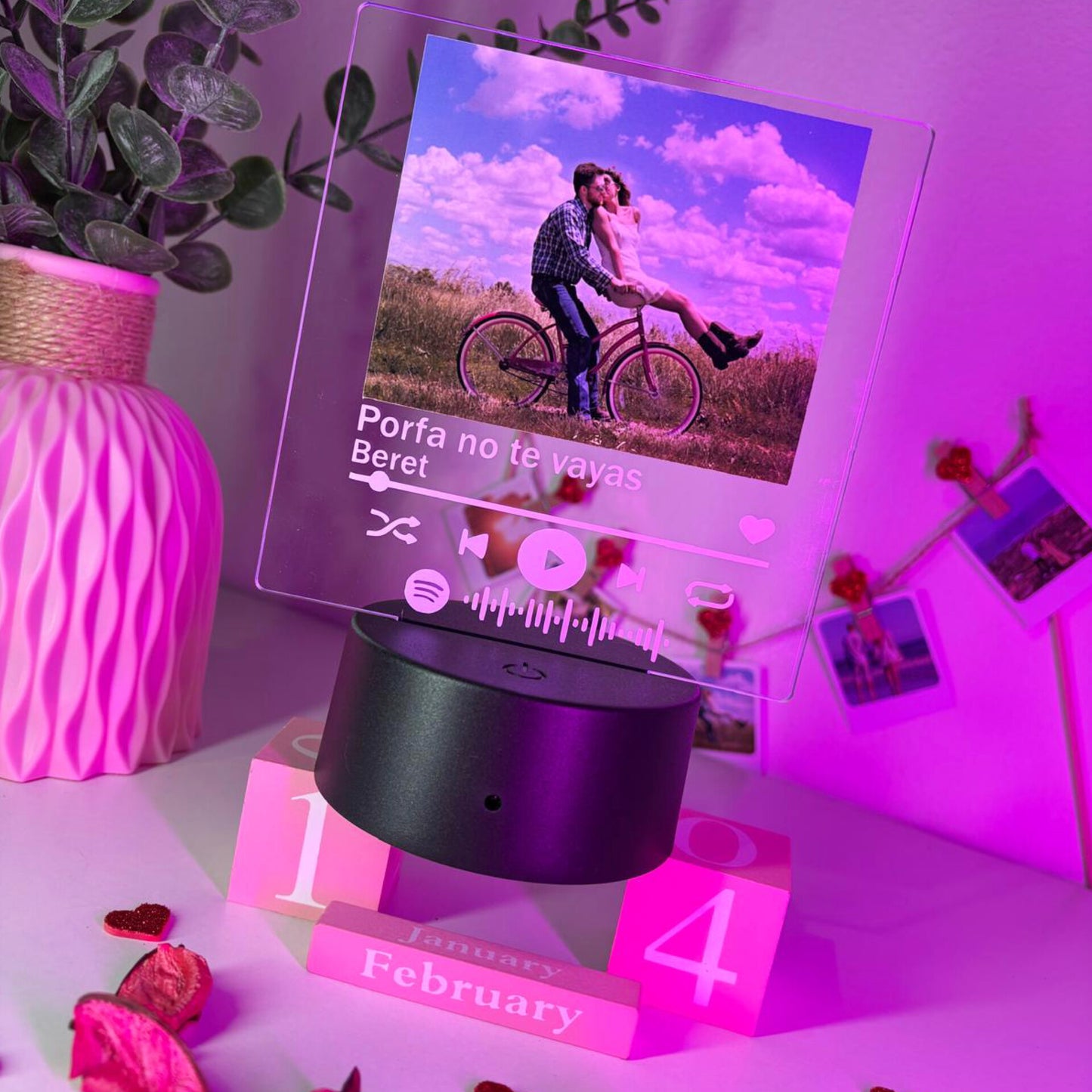 Lámpara personalizada Spotify con foto – El regalo perfecto