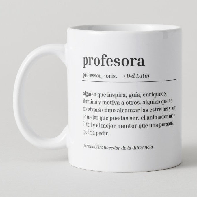 ☕ Taza Personalizada Doble Cara para Profesores/as ✨
