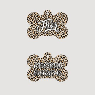 🐶🐾Chapa personalizada para mascota – Doble cara con nombre y teléfono