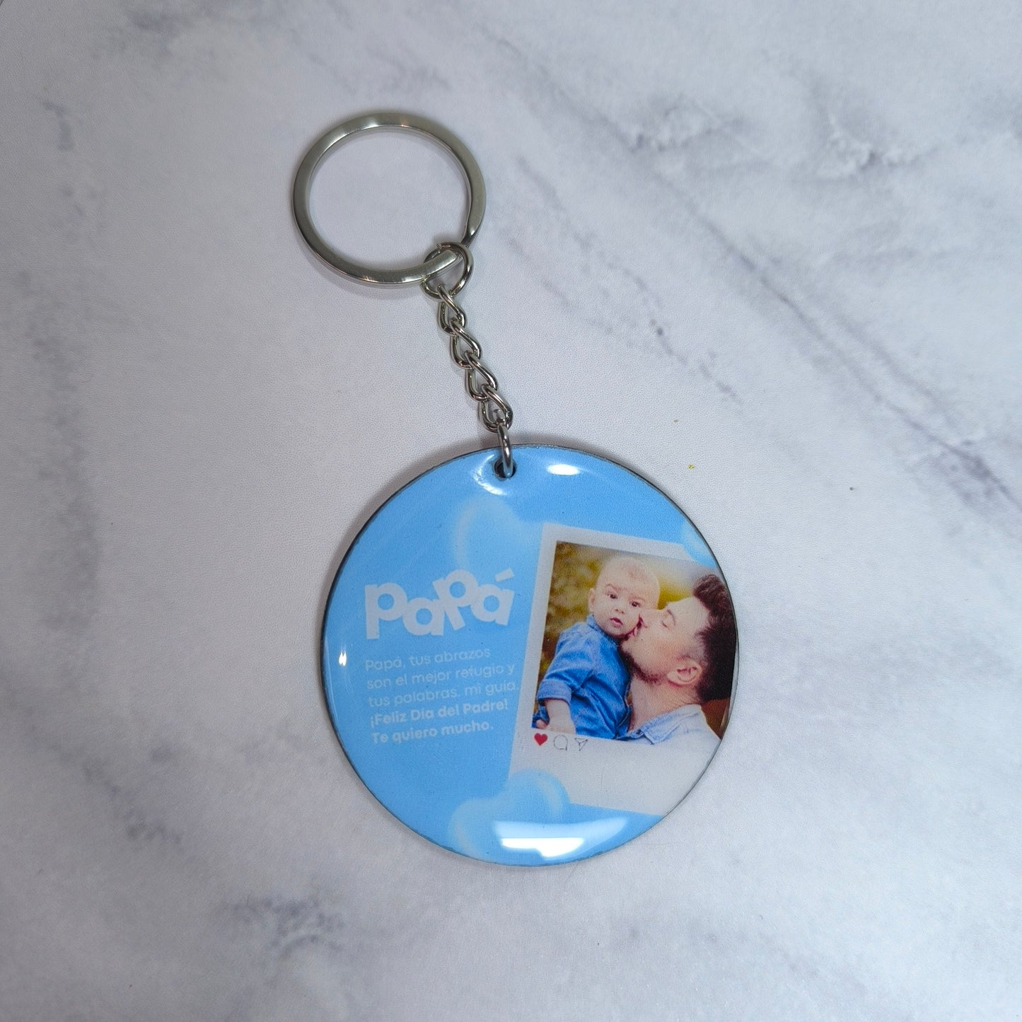 Llavero personalizado estilo Instagram con foto – Regalo especial para papá