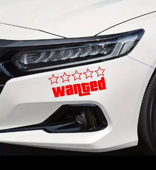 Vinilo WANTED estilo GTA